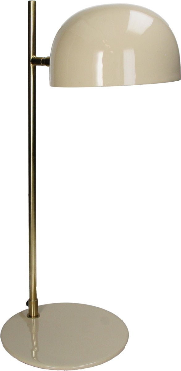 HD Collection Tischlampe Metall Beige 25x19x50cm