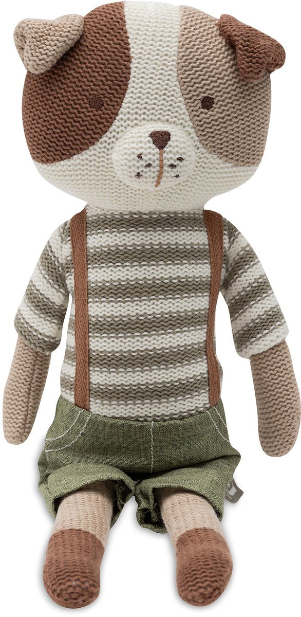 Jollein Kuscheltier - 40x15cm - Hund - Mick - Kuscheltierpuppe