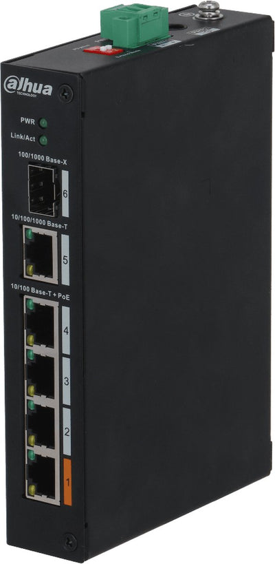 Dahua pfs3106-4et-60-v2 802.3af bei Power-over-Ethernet-Switch mit 4 Ports