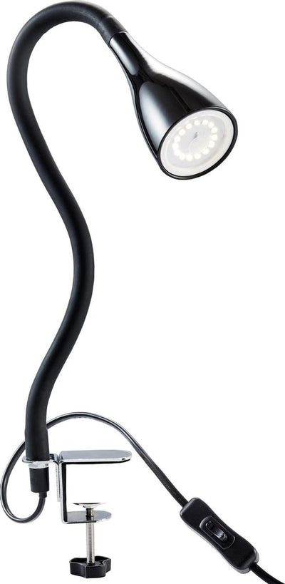 B.k.licht – Schreibtischlampe – dimmbare Klemmlampe – Tischlampe mit Gu20-Lichtquelle – 5 W – 400 lm – warmweißes Licht – 5,5 × 60 cm