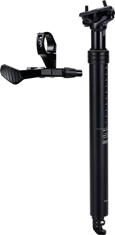 BBB Cycling Lift Post verstellbare Sattelstütze Dropper Post ø31,6 mm – Sattelstütze mit Fernbedienungshebel – 518 mm – zertifiziert für: E-Bike, MTB-Rennrad – BSP-51