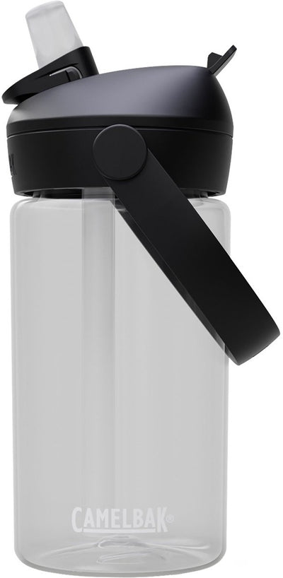 Camelbak Thrive Flip Straw Trinkflasche Kinder – 400 ml – mit Strohhalm – Wasserflasche – transparent (klar)