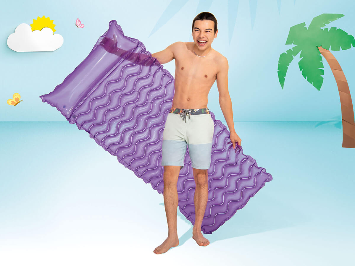Intex toat n float wave Luftmatratze-lila