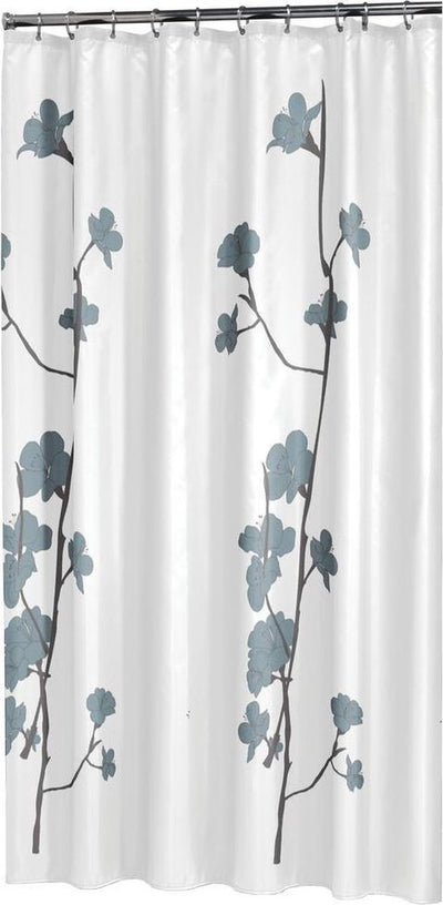 Robbenfell-Orchidee – Duschvorhang – 180 x 200 cm – Polyester – Blau