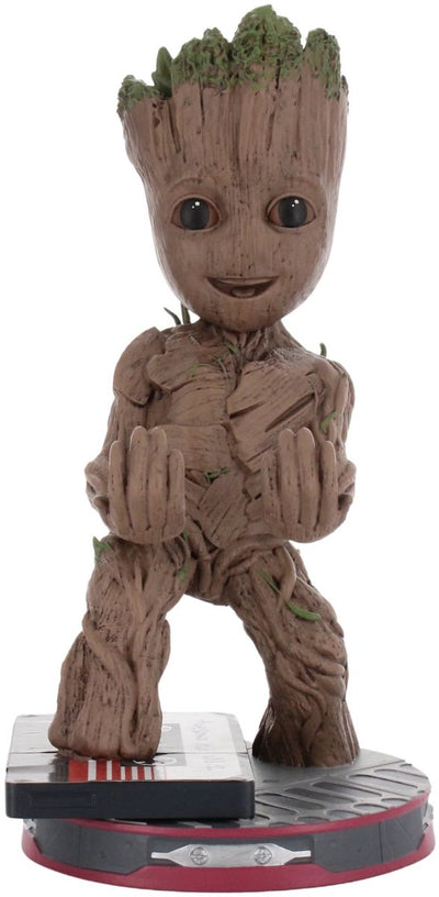 Cableguys Guardians of the Galaxy - Smiley groß - Figurenständer für Telefon | Controller | Ladekoffer (Kabelbinder original)