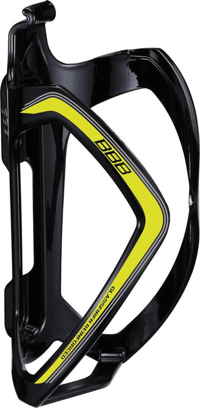 BBB Cycling Flaschenhalter Rennrad, Mountainbike – Verbundwerkstoff – Trinkflaschenhalter Schwarz Gelb – Flexcage BBC-36