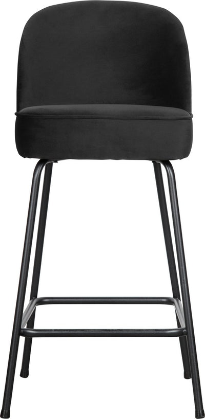 Woood Vogue Barstuhl – Samt – Schwarz – 89 x 50 x 55
