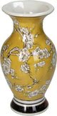 HD Collection Vase Porzellan gelb 10,5x10,5x20cm