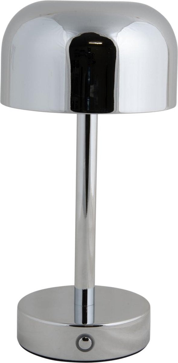 Leitmotiv Tischlampe James LED – Silber – 12,5 x 12,5 x 24,5 cm – skandinavisch