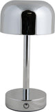 Leitmotiv Tischlampe James LED – Silber – 12,5 x 12,5 x 24,5 cm – skandinavisch
