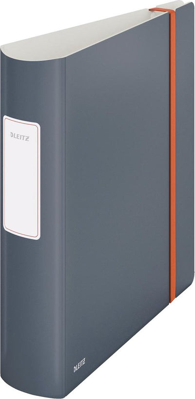 Leitz 180° Active Cozy PP-Ordner mit Rückenetikett – 2-Ring-A4 – Rückenbreite 82 mm – Samtgrau