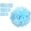 Creativ Company Papierbommel, D 20+24+30 cm, 16 g, hellblau, 3 Stück 1 Box