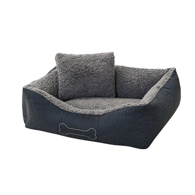 Sun Garden Sun Garten Luxus Hundkorb Lucky + Kissen 59x67x20cm Grau