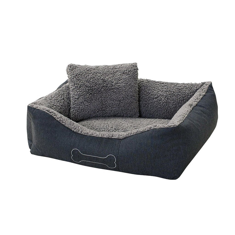 Sun Garden Sun Garten Luxus Hundebett Glück + Kissen 80x70x20cm Grau