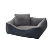 Sun Garden Sun Garten Luxus Hundebett Glück + Kissen 100x90x30 cm Anthrazitgrau grau