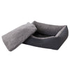 Sun Garden Sun Garten Luxus Hundebett Glück + Kissen 100x90x30 cm Anthrazitgrau grau