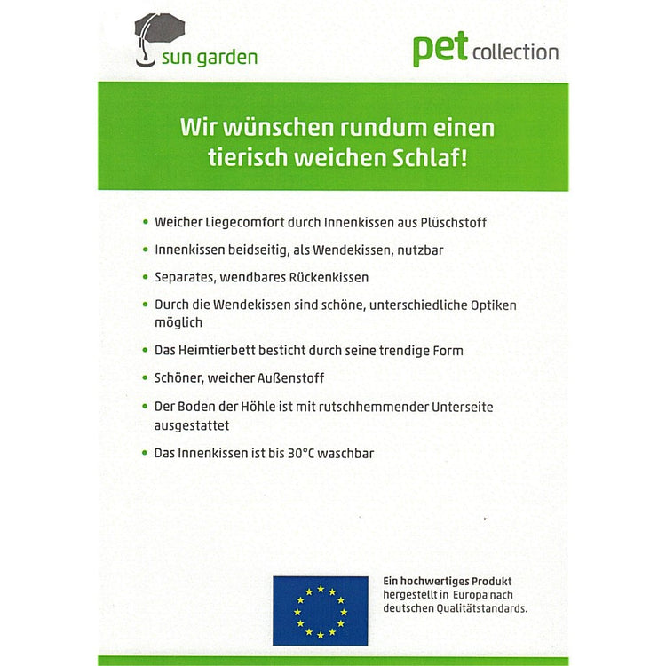 Sun Garden Sun Garten Filou Luxushund und Katzenbett 42x45x41cm grau