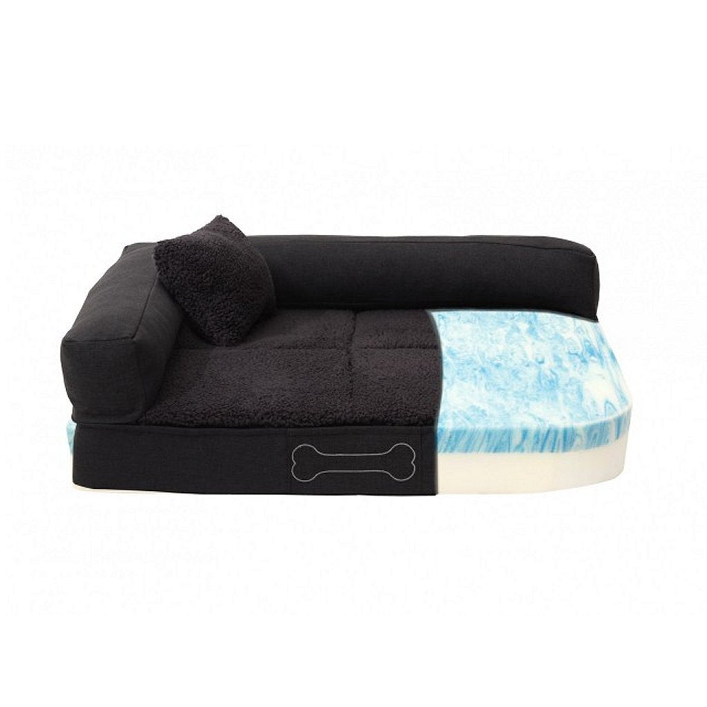 Sun Garden Sun Garden Pallina Orthopäde Hundekissen 80x60x25 cm Anthrazit