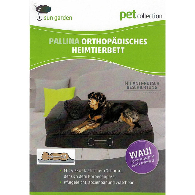 Sun Garden Sun Garden Pallina Orthopäde Hundekissen 80x60x25 cm brauner Beige