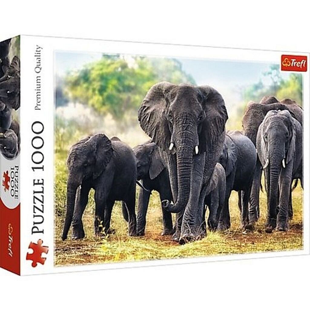 Puzzle afrikanische Elefanten, 1000st.