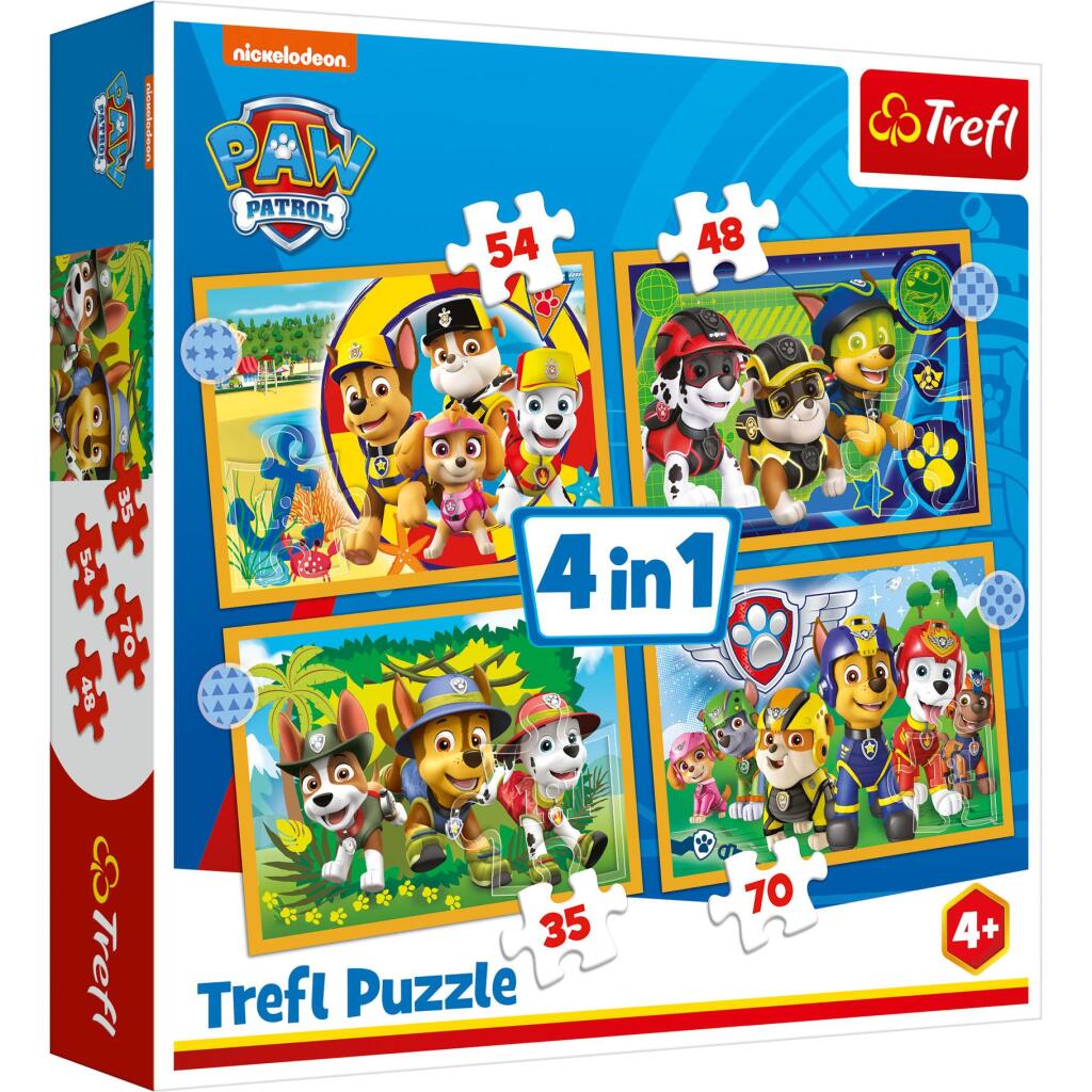Trefl Trefl 4in1 Puzzle 35-70 Teile