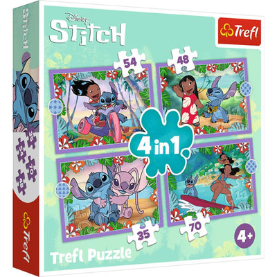Trefl Trefl Stitch 4in1 Puzzle 35-70 Teile