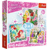 Trefl Trefl 3in1 Puzzle Prinzessin 20-50 Teile