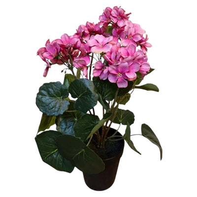 Mansion Atmosphäre Kunstpflanze Pelargonie rosa 42cm