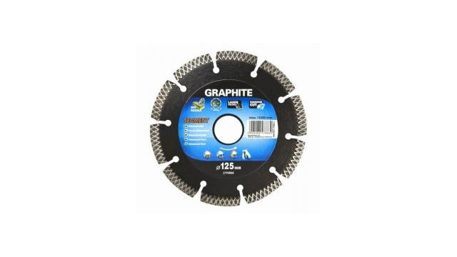 Graphit Graphit 57H868 Diamond Disk 230x22x8.0x2,5 mm, Typ X -Segment, Laser, Hartmaterialien MPA EN13236