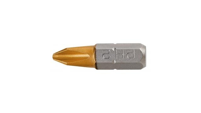 Graphit Graphit Bit Ph2 25mm S2 Zinn 2 auf einer Blase