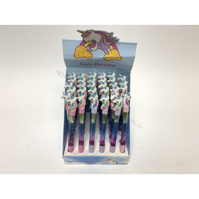 Einhorn -Kugelschreiber mit Glitzer, 15 cm