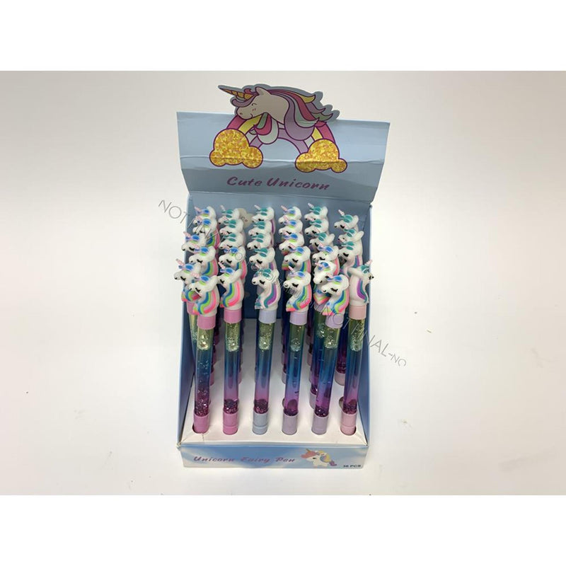 Einhorn -Kugelschreiber mit Glitzer, 15 cm