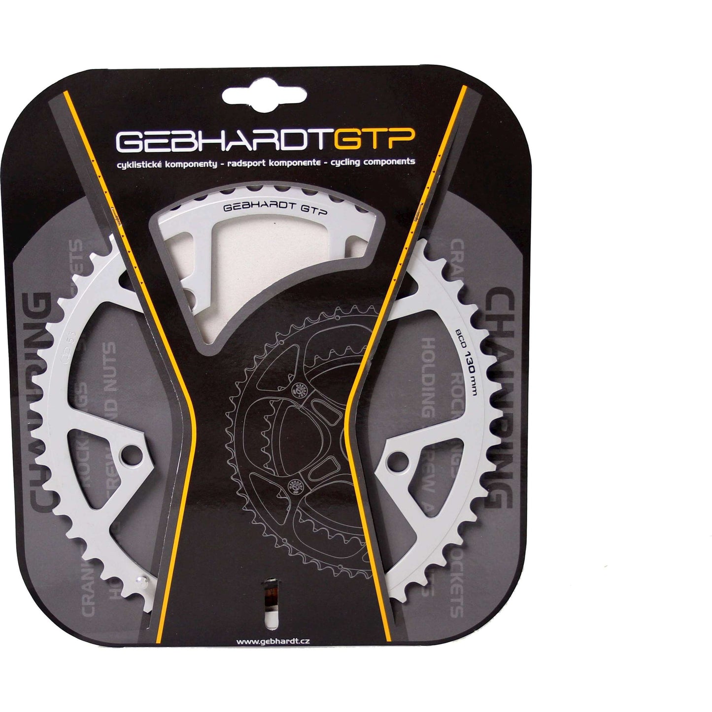 Gebhardt -Kettenblatt 53T 5 Loch 9sp Silber