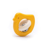 Bajo Holzrassel Vogel gelb. 8x5x8