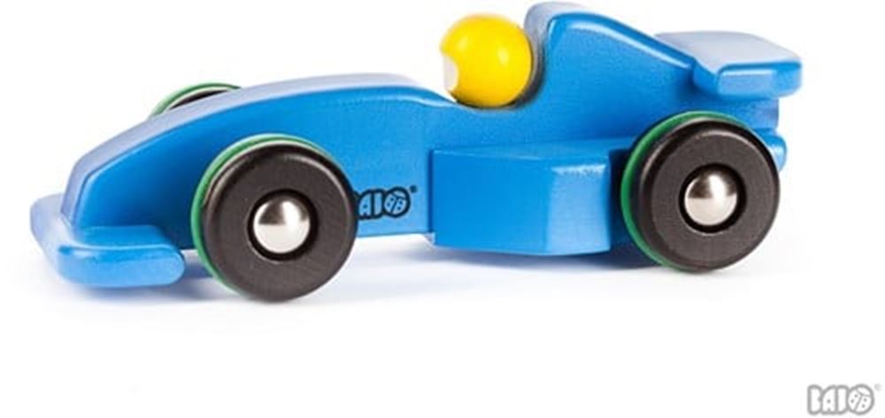 Bajo hölzerner Rennwagen blau. 1+