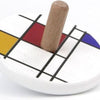 Bajo Holzkreisel Mondrian. 7x7x5,7 cm. 3