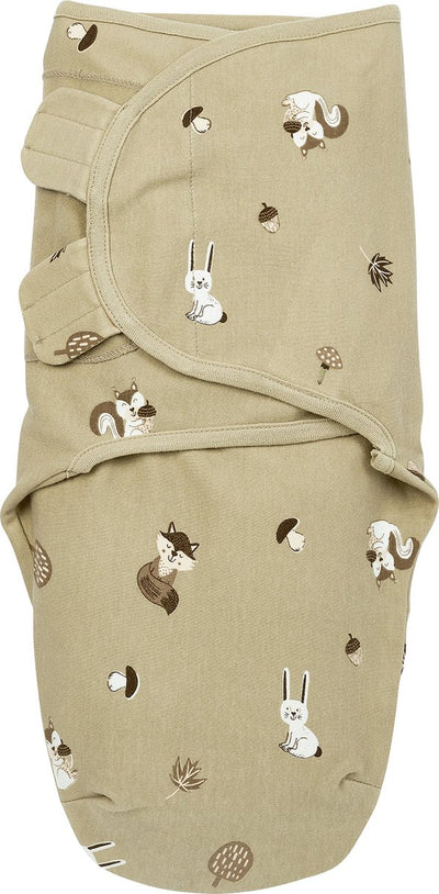 Meyco Baby Waldtiere Wickeldecke – Sand – 4–6 Monate – 1,0 Tog
