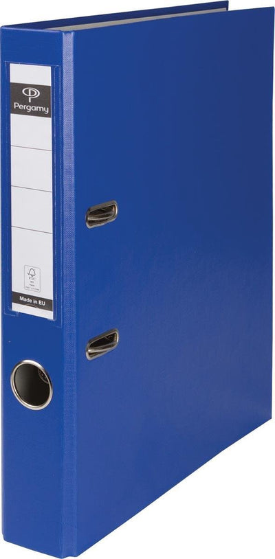 Pergamie-Ordner A4 aus PP und Papier, Rücken 5 cm – blau
