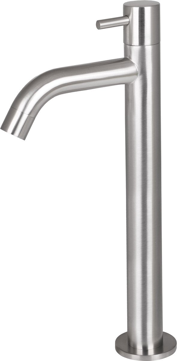 Differnz Waschtischarmatur – Kaltwasserhahn – hoch – 28,5 x 11,5 cm – Chrom matt