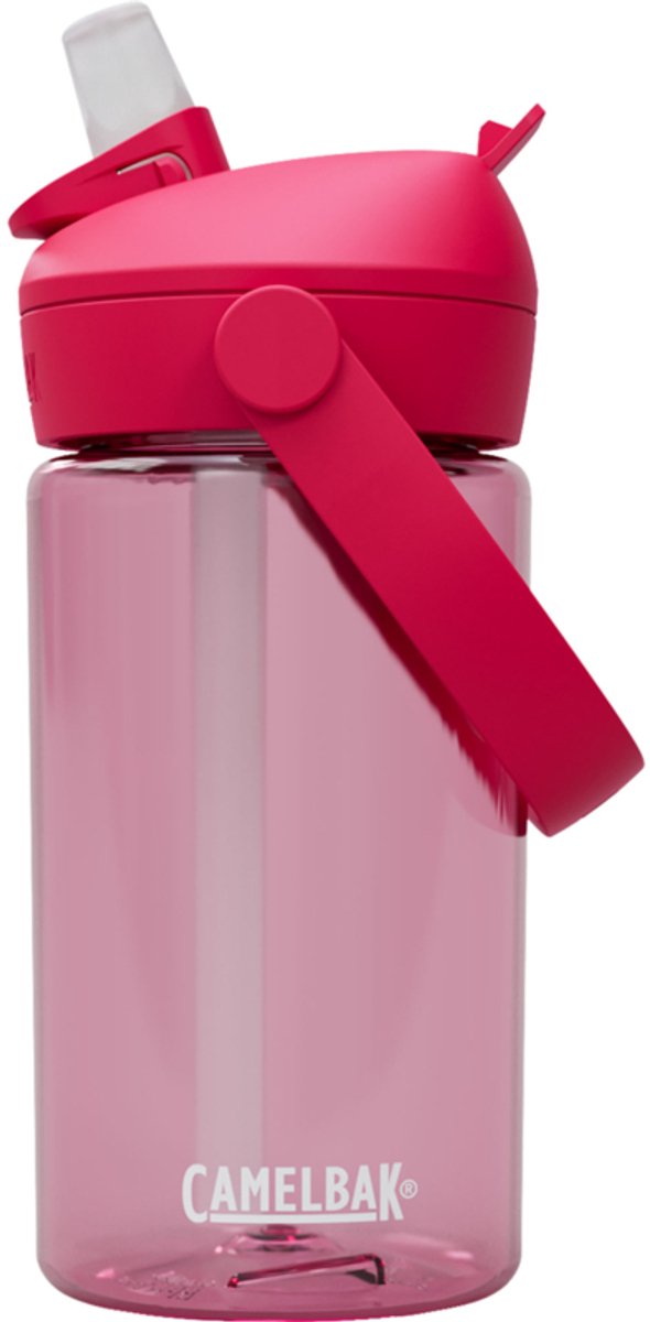 Camelbak Thrive Flip Straw Trinkflasche Kinder – 400 ml – mit Strohhalm – Wasserflasche – Pink (Grapefruit)