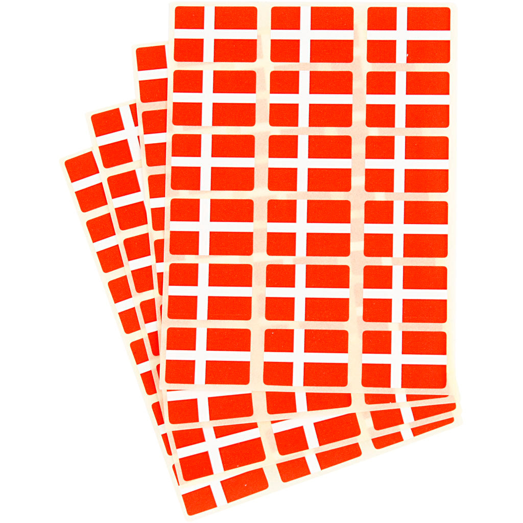 Creativ Firmenflagge, Größe 15x22 mm, 72 Stück 1 Box, Dänemark