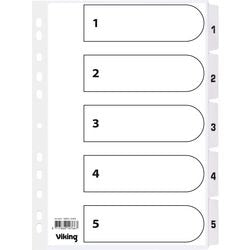 Tabs Mylar Office Depot Karton A4 170g weiß 1-5 11 Löcher