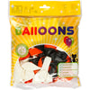 Creativ Company Luftballons, rund, D 23-26 cm, schwarz, orange, weiß, 100 Stück 1 Box
