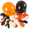 Creativ Company Luftballons, rund, D 23-26 cm, schwarz, orange, weiß, 100 Stück 1 Box