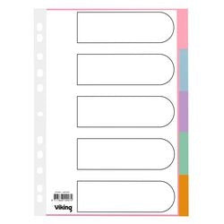 Tabs Office Depot Karton A4 175 g sortiert 5er Set 11 Löcher