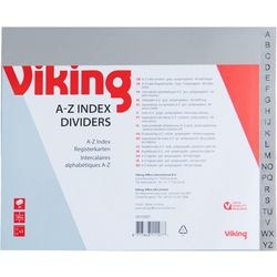 Tabs Office Depot PP A5 120 Mikron grau 20er Set 2 Löcher A-Z