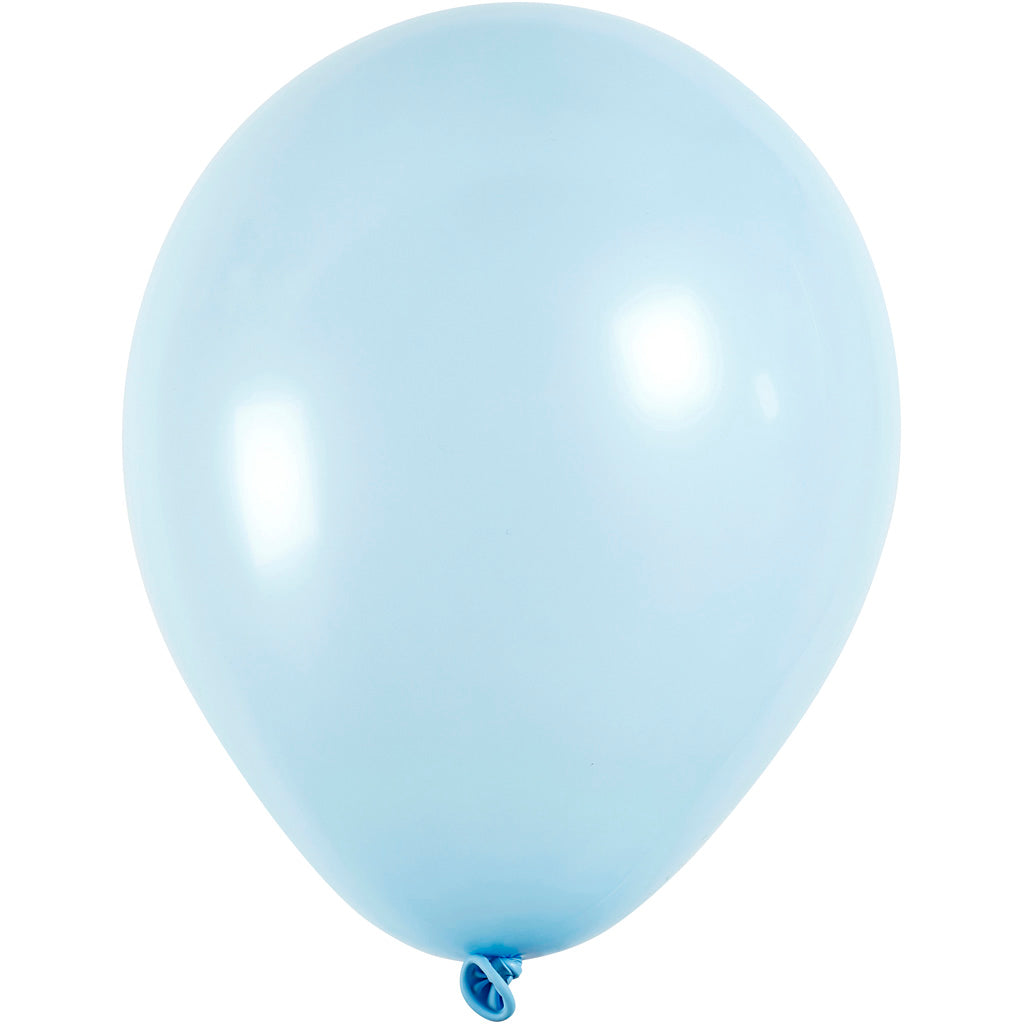Creativ Company Luftballons, rund, D 23 cm, hellblau, 10 Stück 1 Box