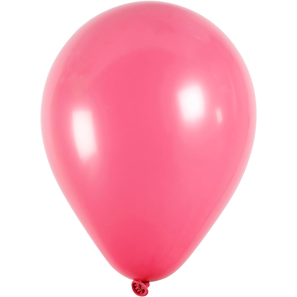 Creativ Company Luftballons, rund, D 23 cm, dunkelrosa, 10 Stück, 1 Box