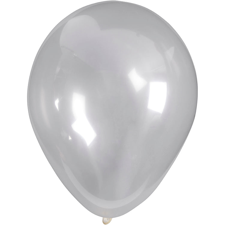Creativ Company Luftballons, rund, D 23 cm, transparent, 10 Stück 1 Box
