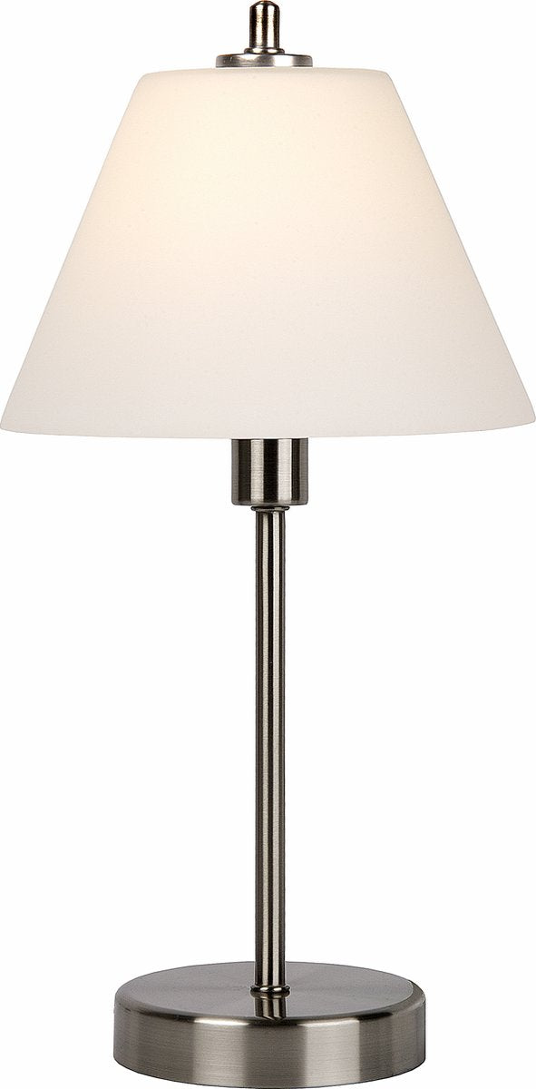 Lucide Touch - Tischleuchte - ø 22 cm - 1xe14 - mattes Chrom